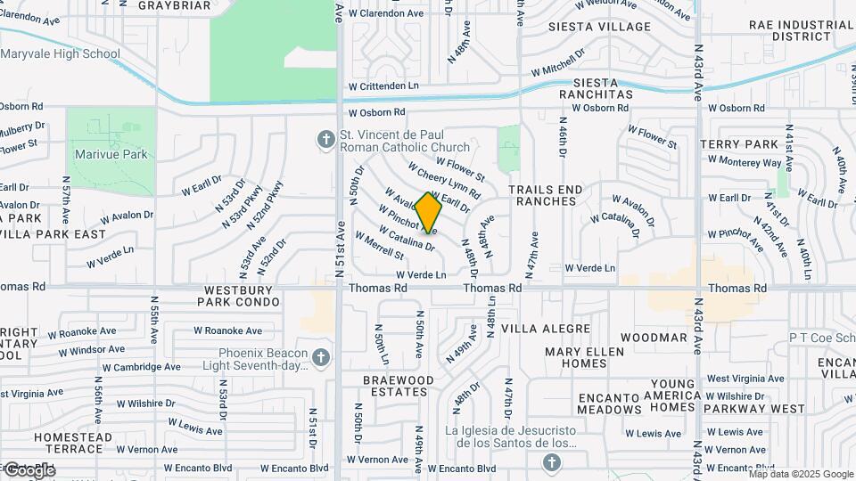 4908 W Catalina Dr Map and Location Details