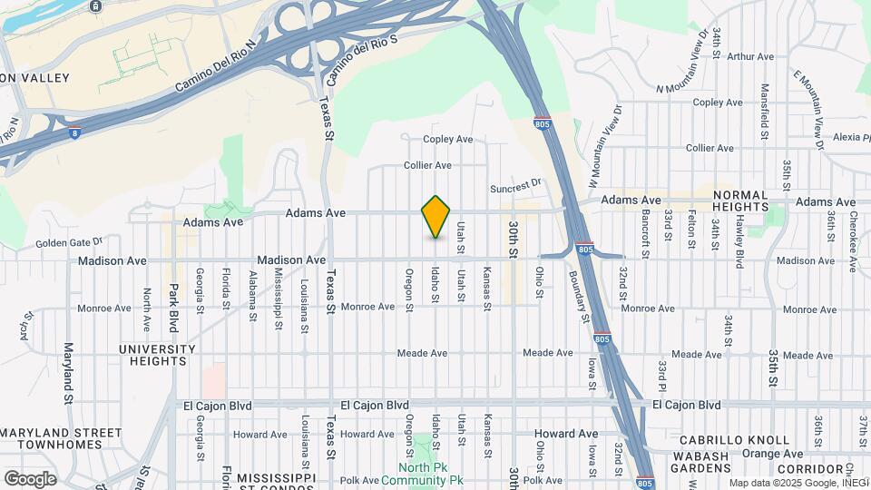 4621 Idaho St Map and Location Details