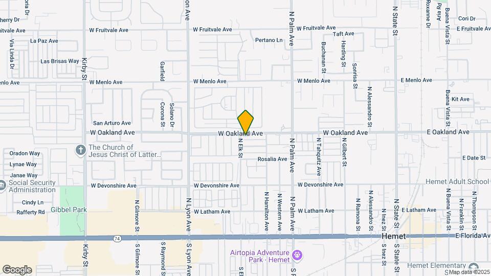 1275 W Oakland Ave Mapa y Detalles de la Ubicación