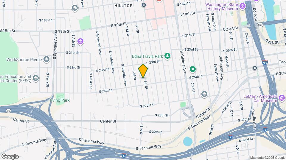 2346 S L St Map and Location Details