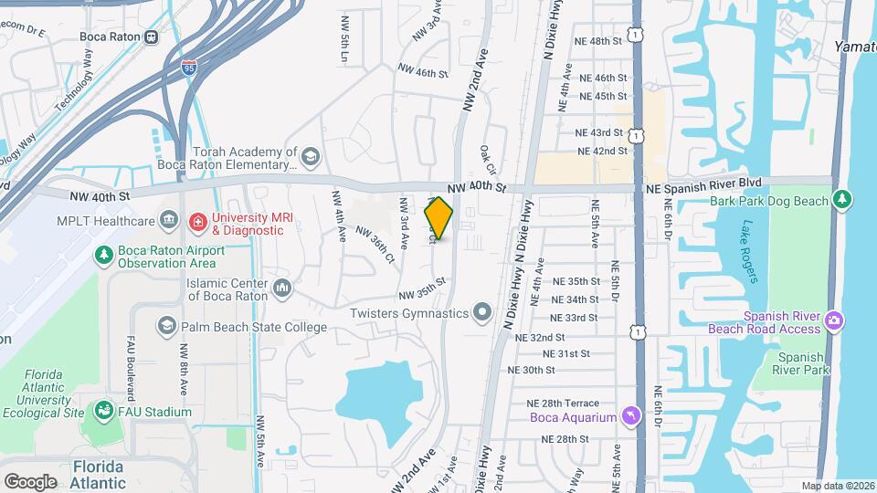 3700 NW 2nd Ct Map and Location Details