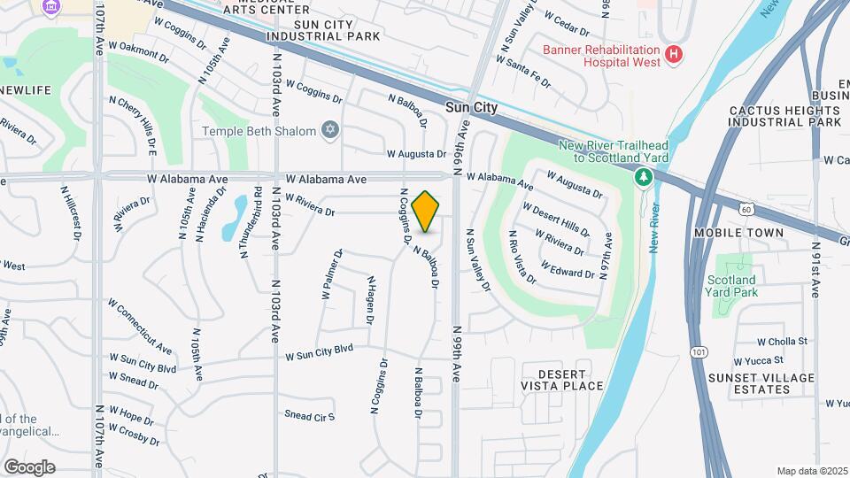 9931 W Edward Dr Map and Location Details