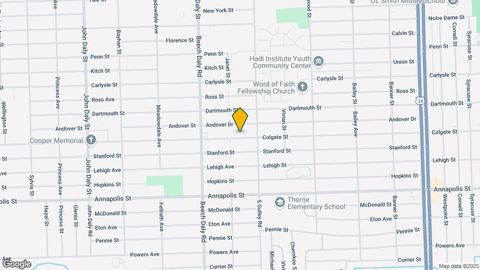 25508 Colgate St Map and Location Details