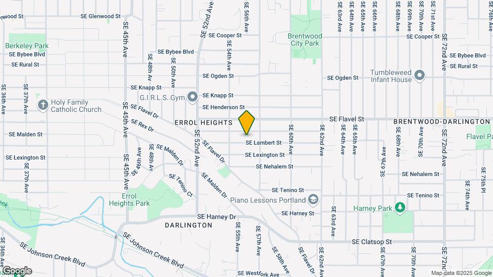 5517 SE Lambert St Map and Location Details