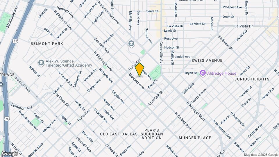 5010 San Jacinto St Map and Location Details
