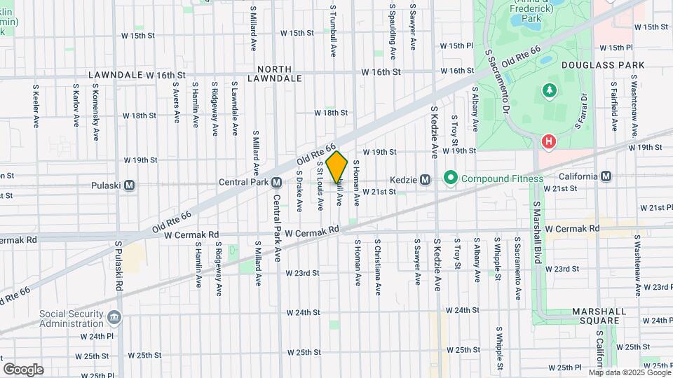 1966 S Trumbull Ave Mapa y Detalles de la Ubicación