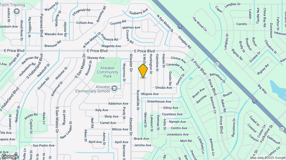1271 S McDuff St Map and Location Details