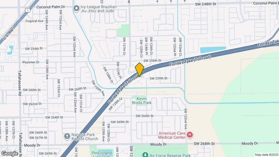 12539 SW 259th St Map and Location Details