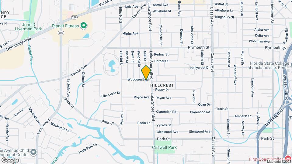 1305 Mull St Map and Location Details