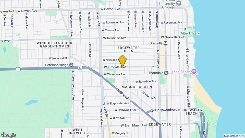 1425-1431 W Elmdale Ave Mapa y Detalles de la Ubicación