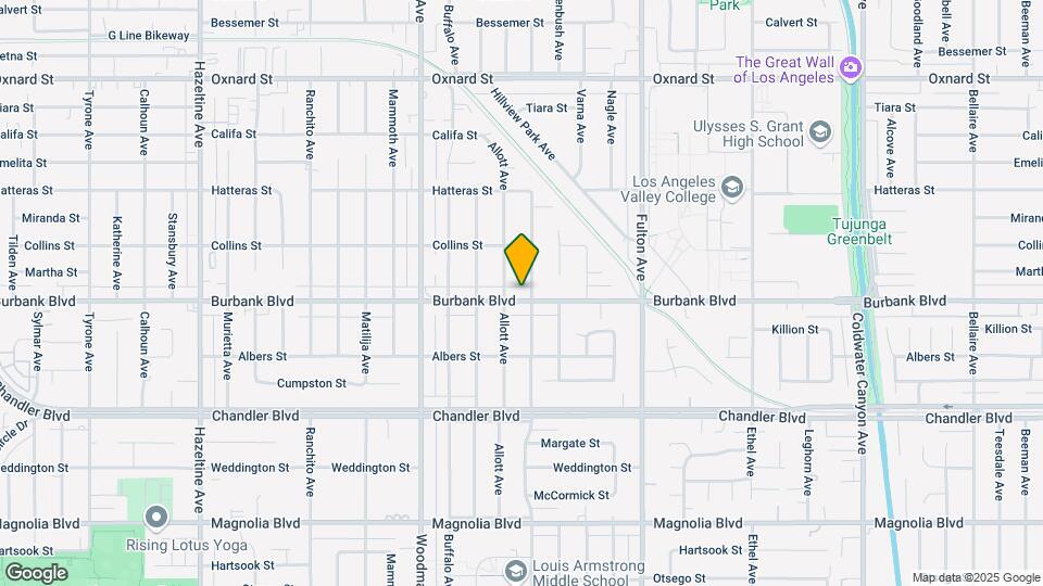 13509 Burbank Blvd Map and Location Details