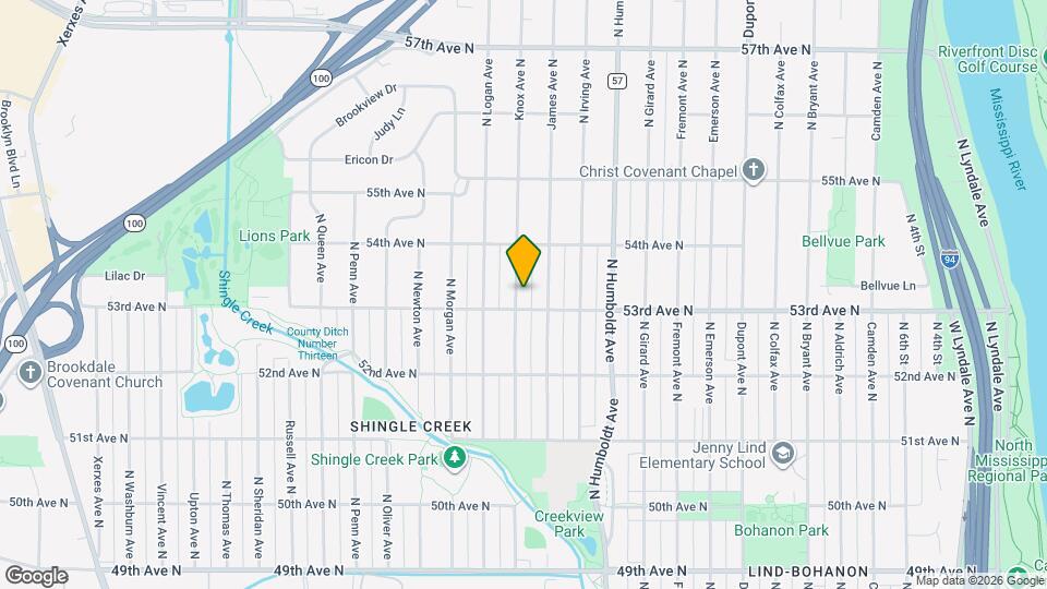 5310 Knox Ave N Map and Location Details
