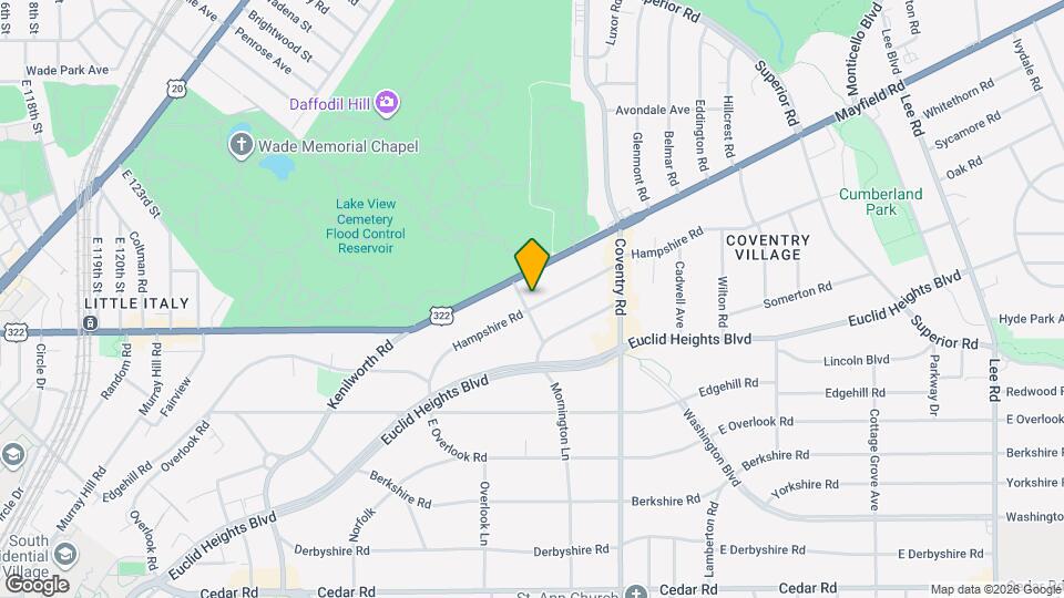 2705 Hampshire Rd Map and Location Details
