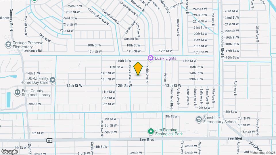 3726 13th St W Map and Location Details