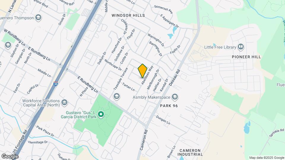 1305 Dobie Dr Map and Location Details