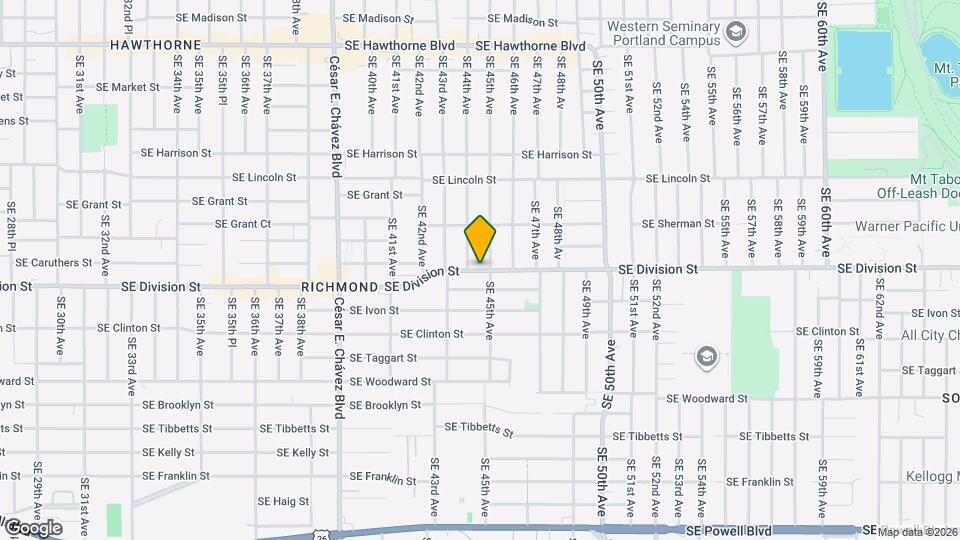 4451 SE Division St, Unit 4451 Map and Location Details