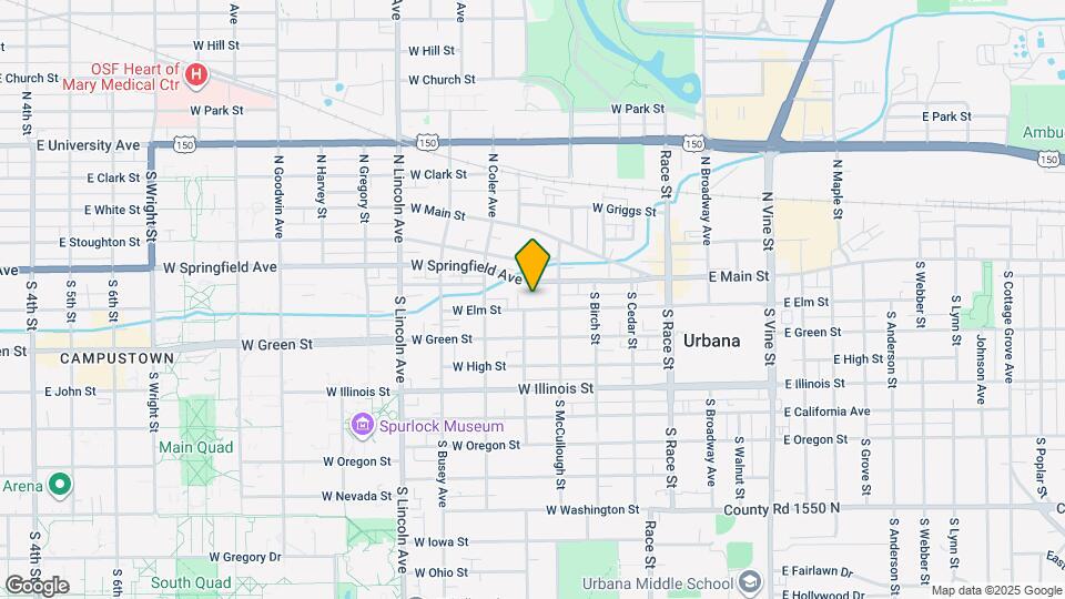 508 W Elm St Map and Location Details