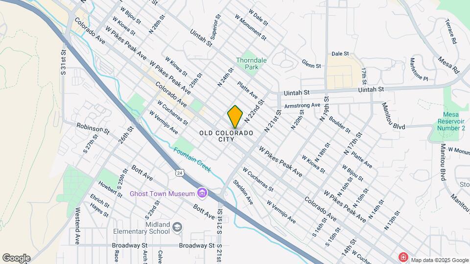 2201 W Pikes Peak Ave Map and Location Details