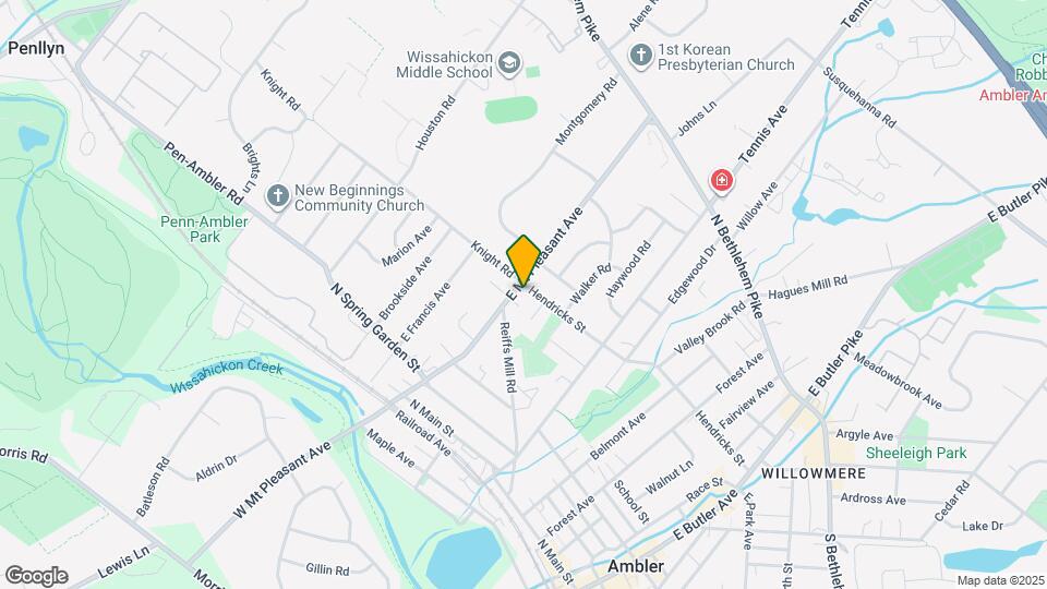 214 E Mt Pleasant Ave Map and Location Details