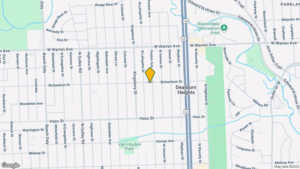 6641 Fenton St Map and Location Details