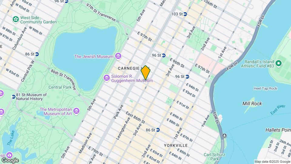 133 E 91st St Map and Location Details