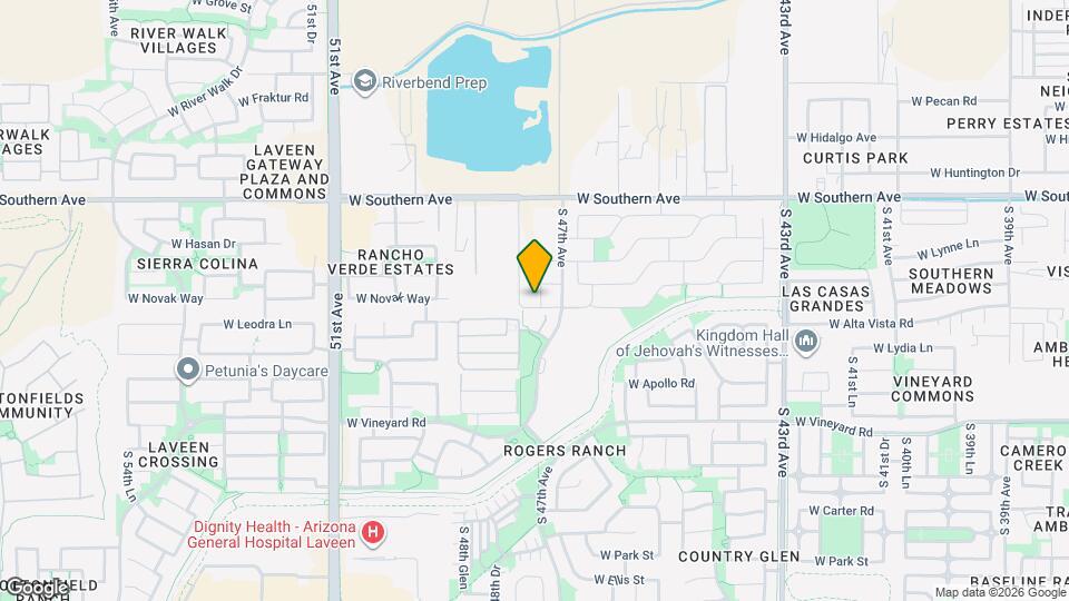 6326 S 47th Dr Map and Location Details