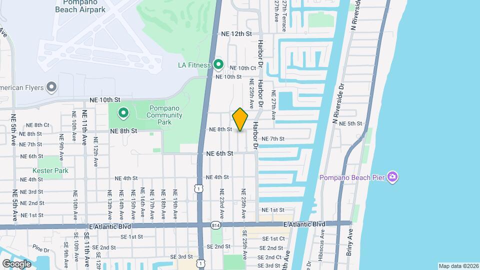 708 NE 24th Ave Map and Location Details