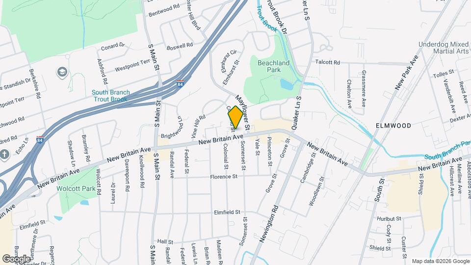 1172 New Britain Ave Map and Location Details