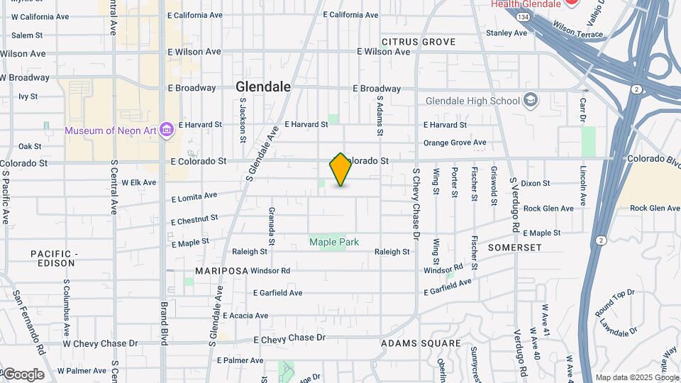 835 E Lomita Ave, Unit 204 Map and Location Details