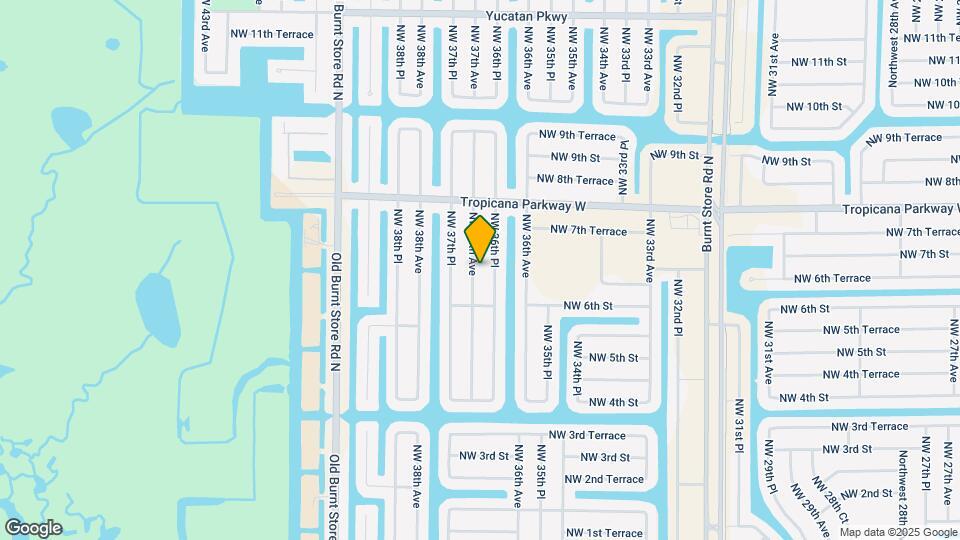621 NW 37th Ave Map and Location Details