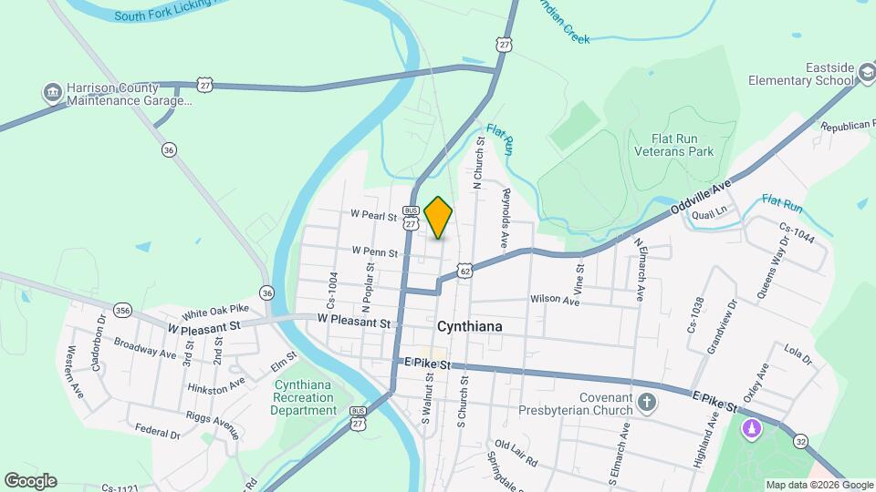 129 N Walnut St Map and Location Details