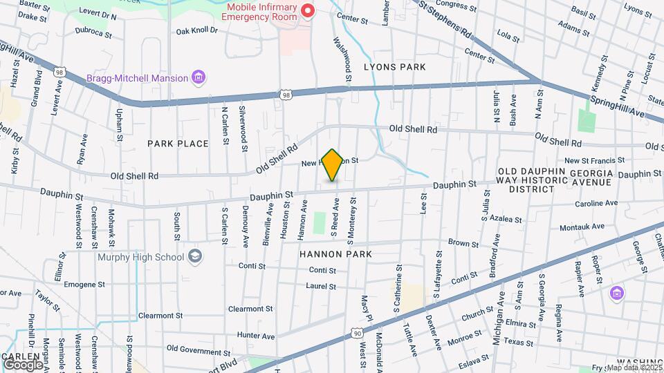 1700 Dauphin St Mapa y Detalles de la Ubicación