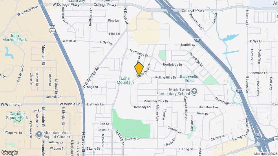 2495 Table Rock Dr Map and Location Details