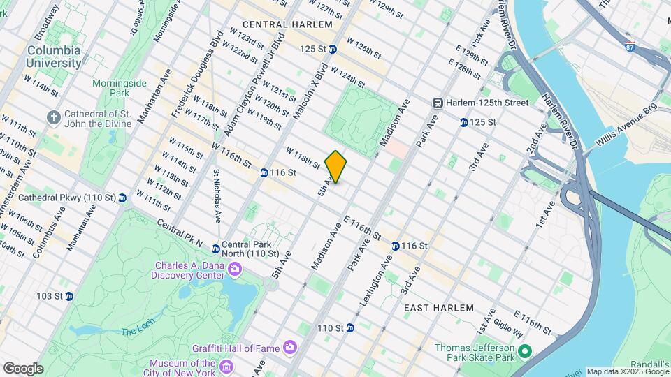 1 E 117th St Map and Location Details
