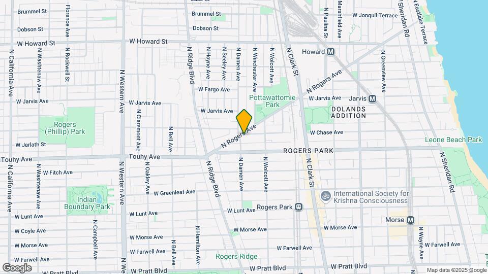 7231-7233 N Damen Ave Map and Location Details