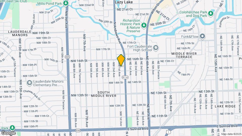 1508 NW 1st Ave Map and Location Details