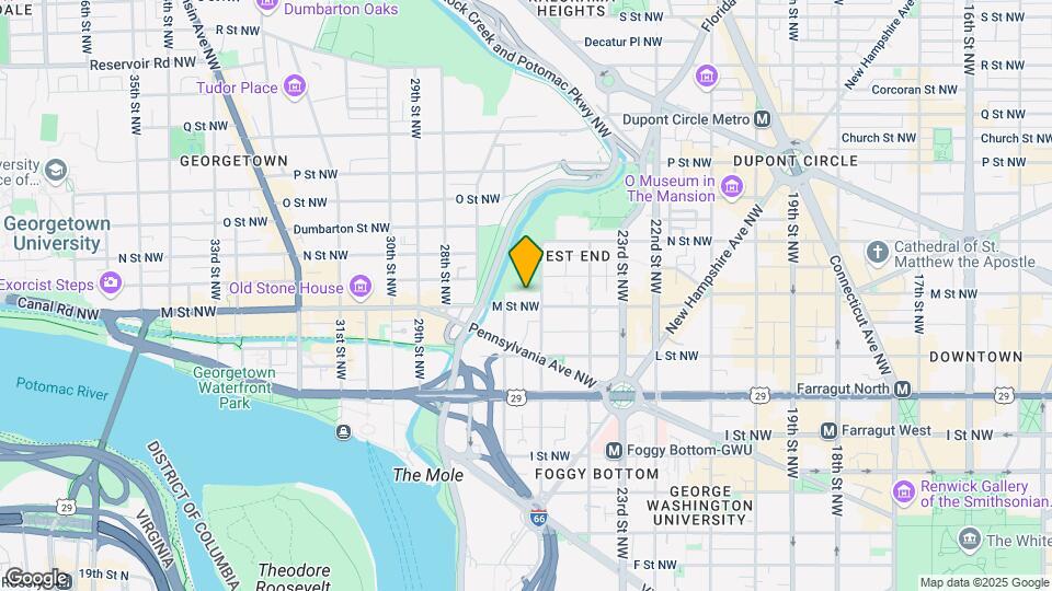 2501 M St NW Mapa y Detalles de la Ubicación