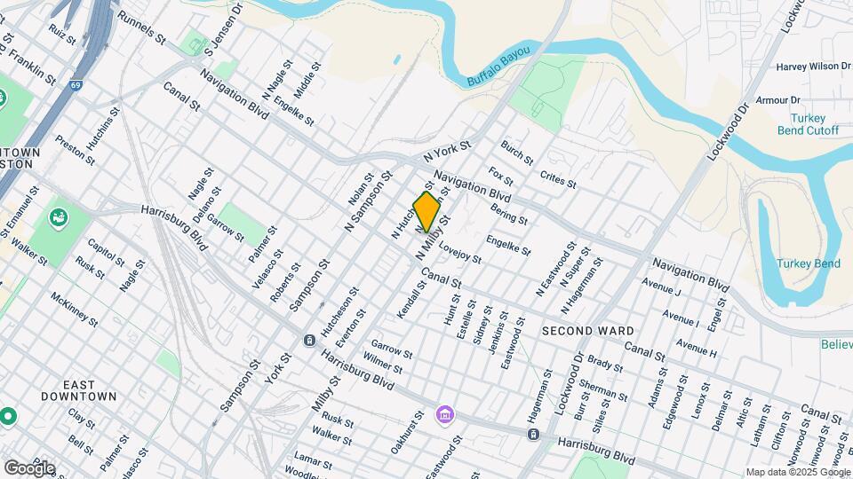 203 N Milby St Map and Location Details