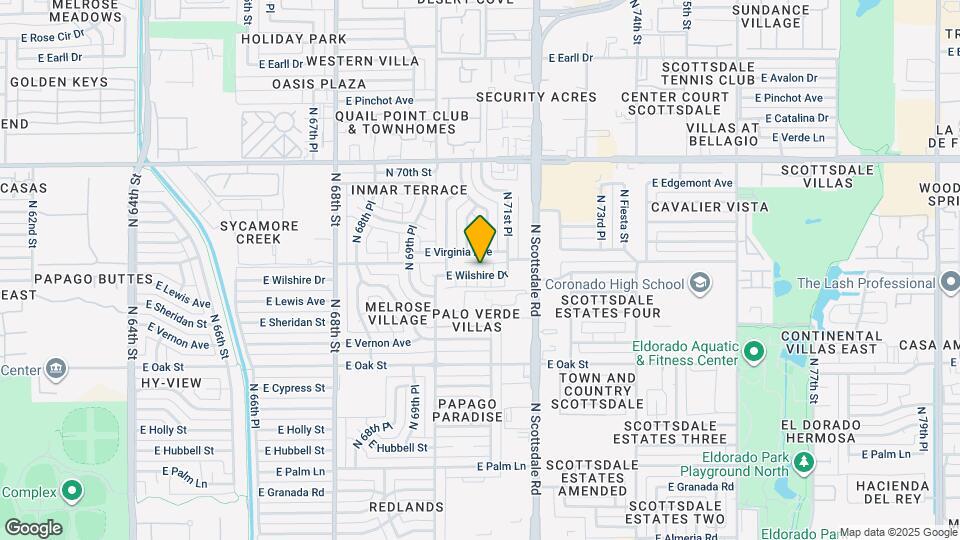 7034 E Wilshire Dr Map and Location Details