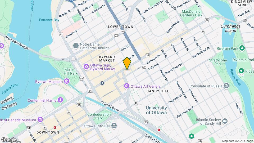 234-1234 Rideau St Map and Location Details
