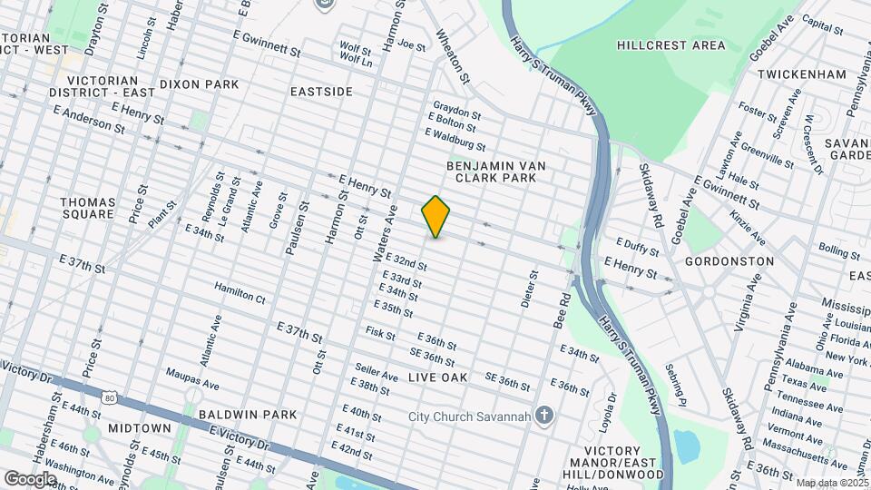 1212 E 31st St Map and Location Details