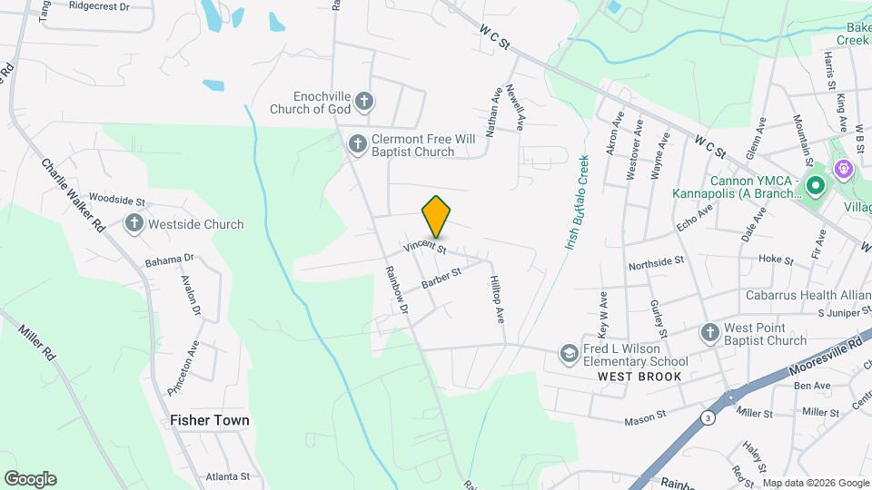 4268 Vincent St Map and Location Details