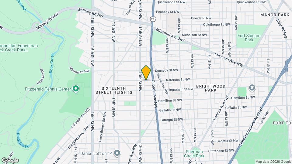 1226 Jefferson St NW Map and Location Details