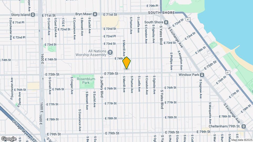 2136-2148 E 75th St Mapa y Detalles de la Ubicación