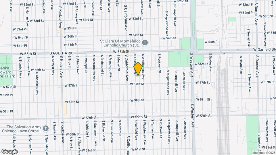 5639 S Fairfield Ave Map and Location Details
