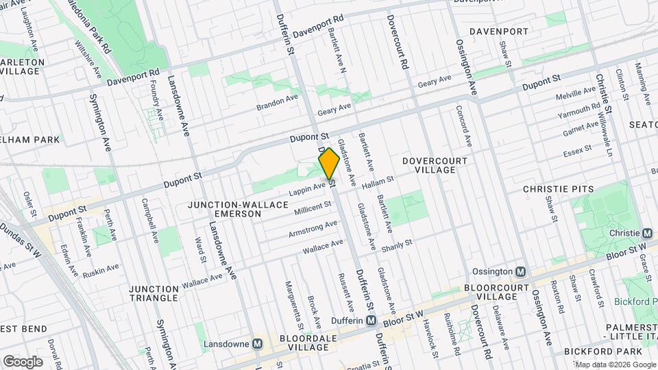 1230 Dufferin St Map and Location Details