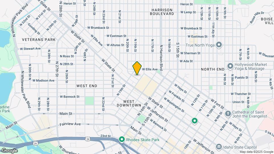 1806 W Washington St Map and Location Details