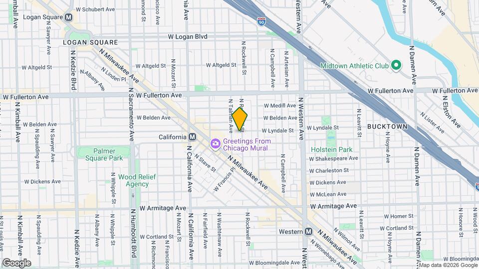 2212 N Rockwell St, Unit B3 Mapa y Detalles de la Ubicación