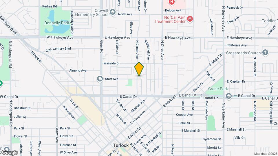 1000 N Denair Ave Map and Location Details