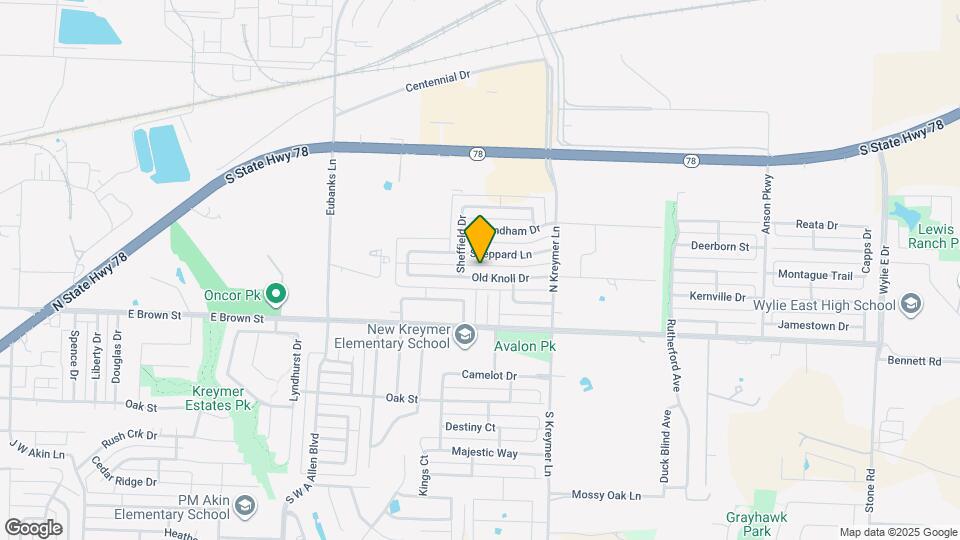 1207 Old Knoll Dr Map and Location Details